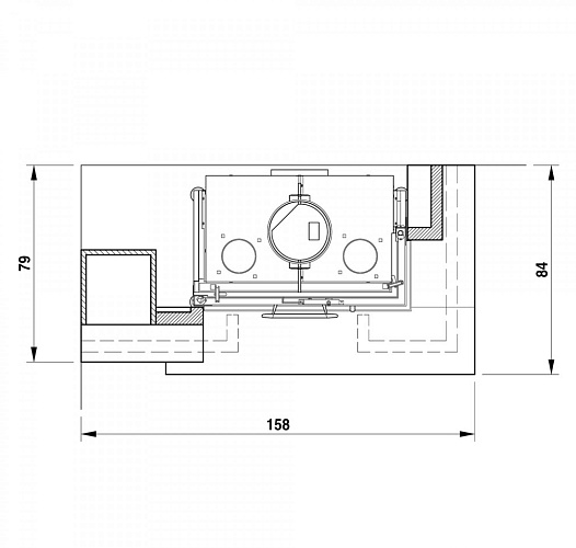 Облицовка LIVERPOOL dx, под MBL 78 dx (Palazzetti)_1