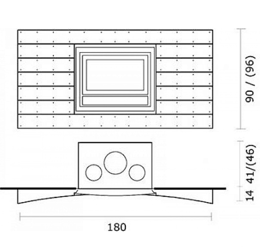 Облицовка WOOD, под Pellbox SCF, Luce 62, Luce Plus 62, Piana (EdilKamin)_1