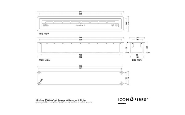 ICON FIRES Slimline 800mm_3